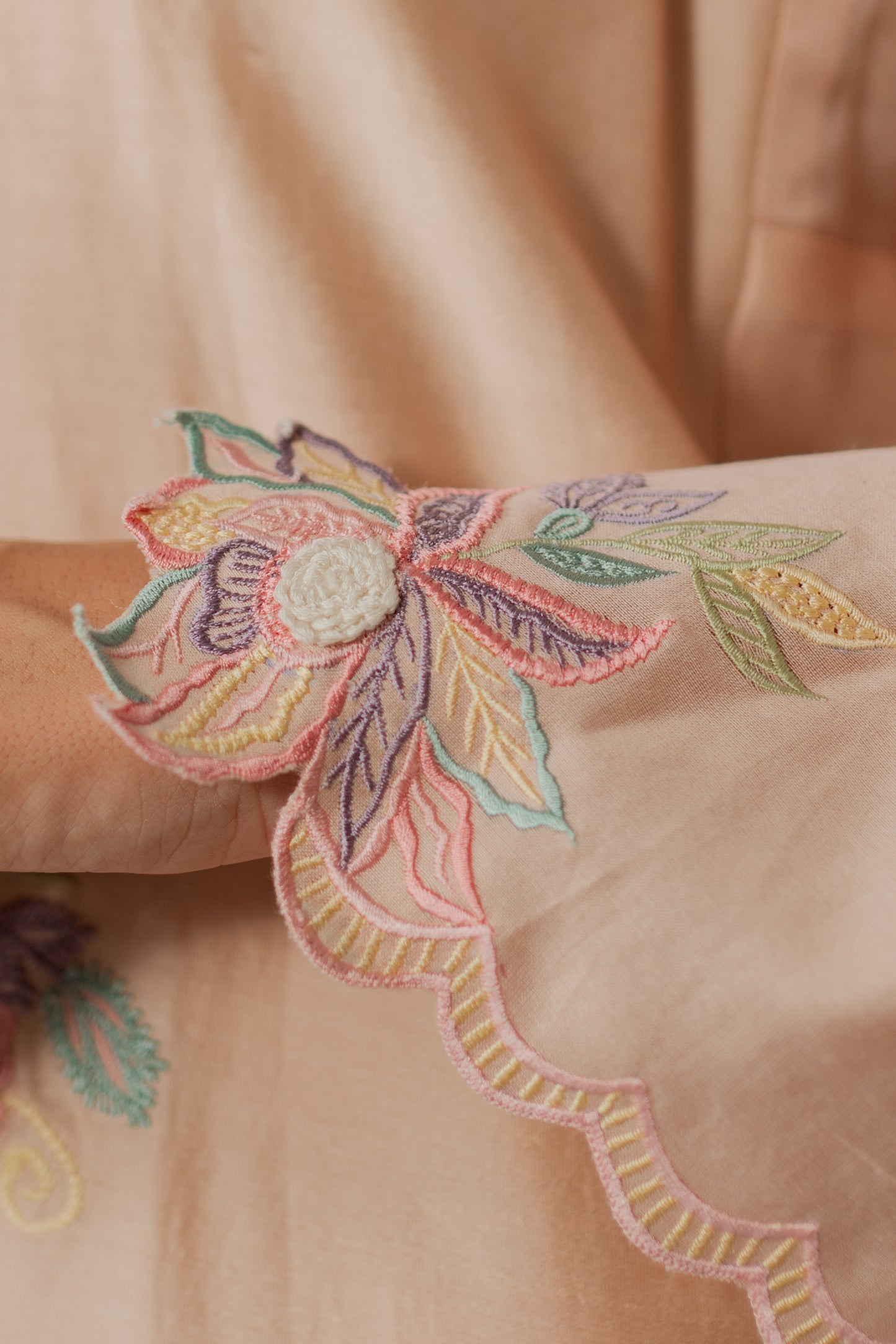 Petal Sleeve Kurta Set