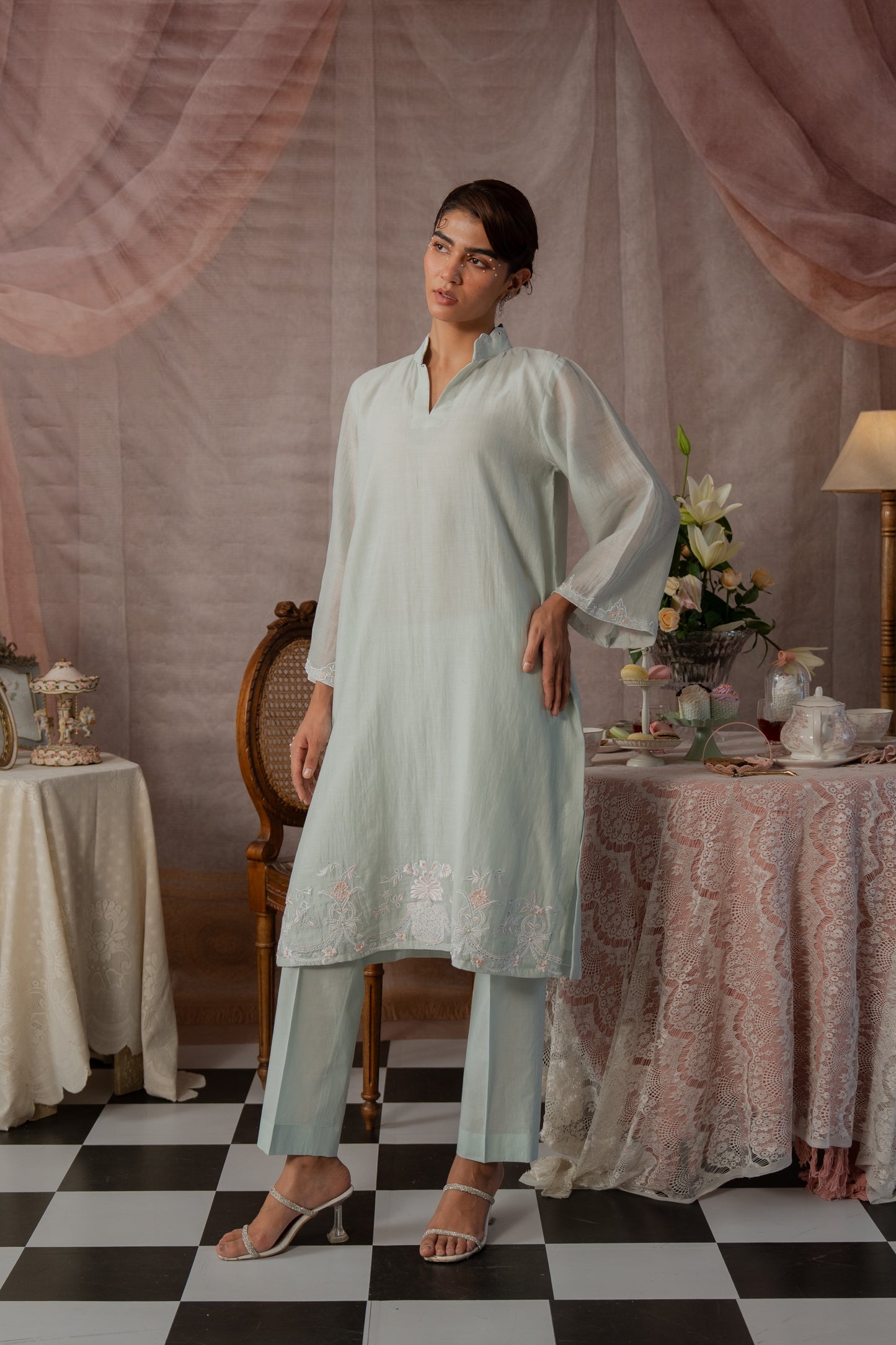 Whisper Bloom Kurta Set